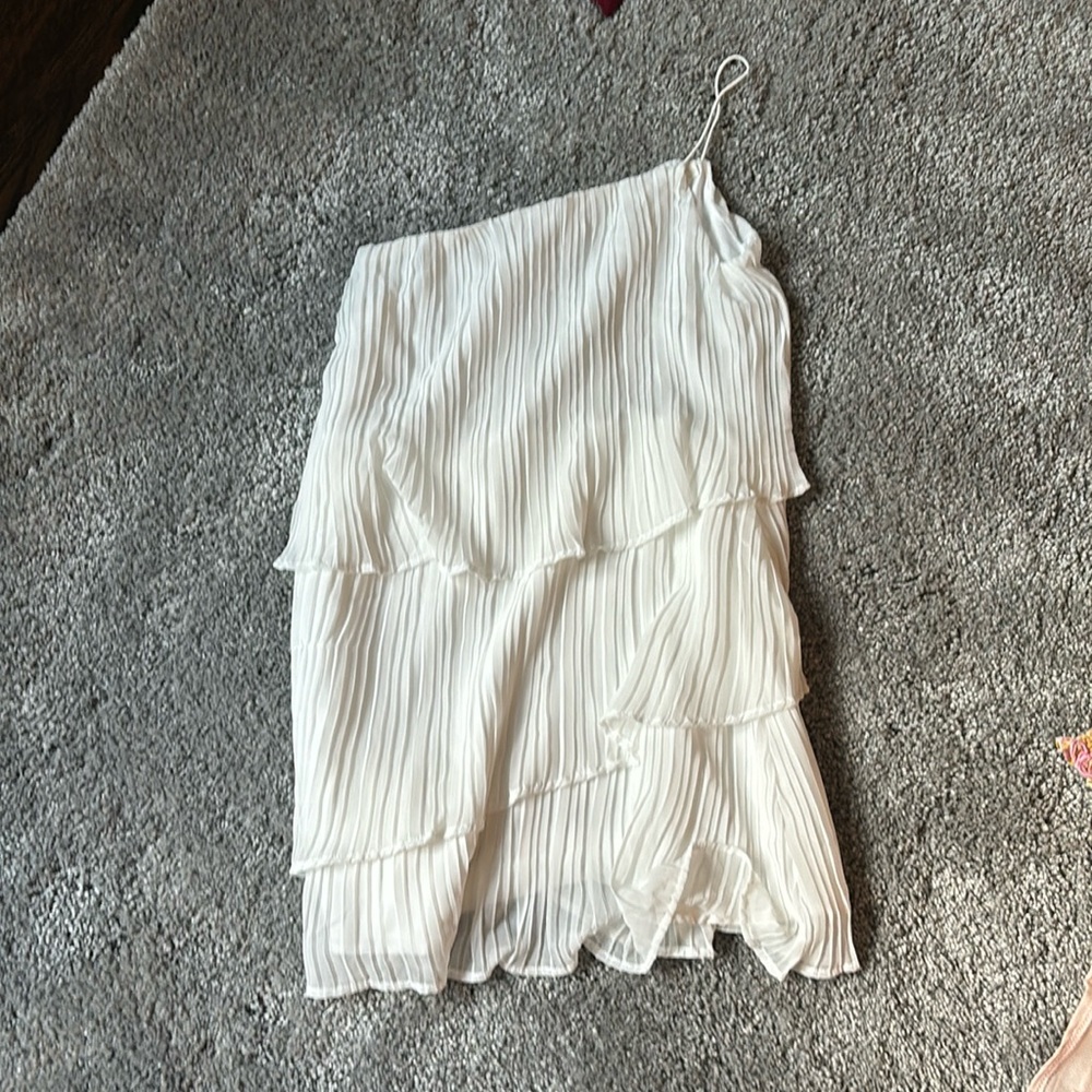 White one shoulder dress